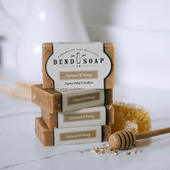 Bend Soap Company Oatmeal & Honey Goat Milk Soap 4-pack bars