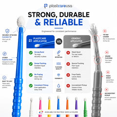 Bendable micro applicator brushes for hard to reach areas
