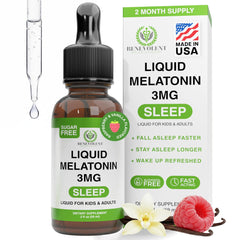 benevolent liquid melatonin drops bottle 2 fl oz