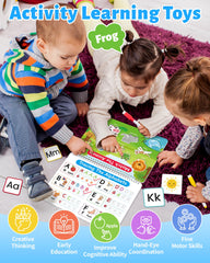 Busy Book features 15 themes and 15 drawing pages with 8 colored pens