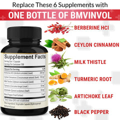 Berberine HCl Artichoke Black Pepper capsules