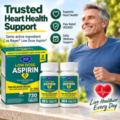 Enteric coated aspirin 81mg Berkley Jensen tablets