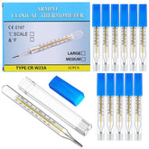 BESPORTBLE 12pcs glass thermometer set for family use