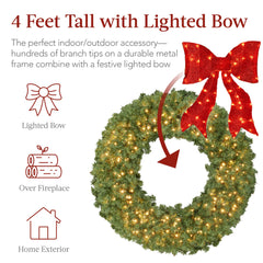 Best Choice Products 48in wreath with 714 PVC tips