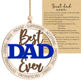 Best Dad Ever Ornament made from basswood