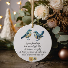 Best Friends Christmas ornament gift idea