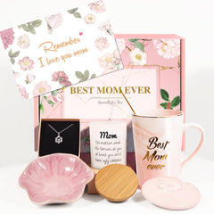 Best Mom Ever mug with lid and golden spoon