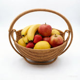 BETAULIFE fruit basket storage on kitchen counter with handwoven oval swing