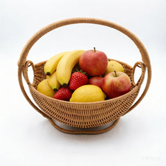 BETAULIFE fruit basket storage on kitchen counter with handwoven oval swing