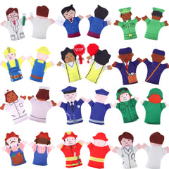 Police Officer and Fireman characters magnets