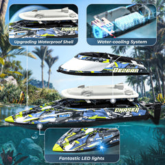 TX123 RC boat powered by two 1200mAh batteries up to 40 minutes