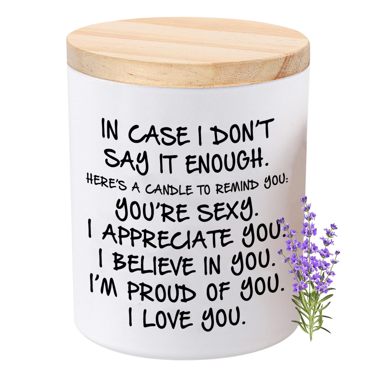 BFJLIFE lavender scented soy candle product image