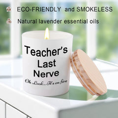 Lavender scented soy candle for teacher gifts for Women