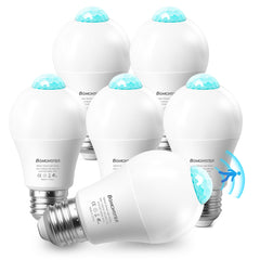 Bgmonster 6 pack motion sensor light bulbs packaging