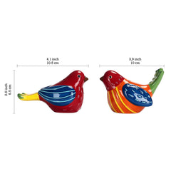Ceramic salt and pepper shaker set dishwasher safe