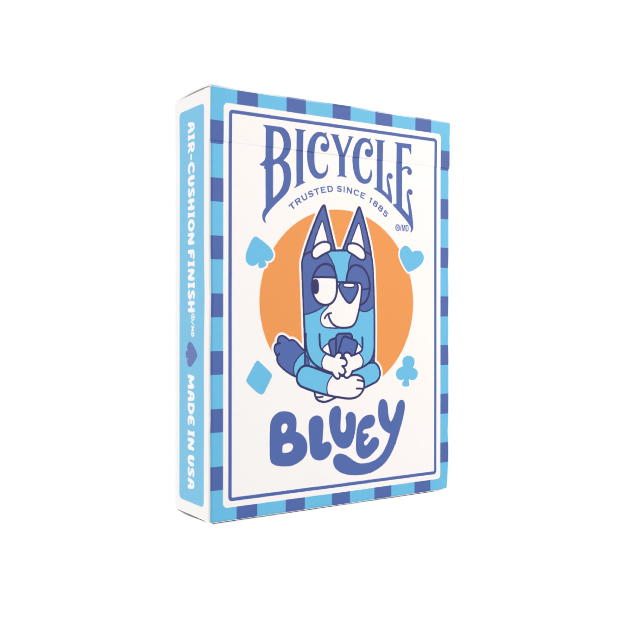 Bicycle Bluey playing cards featuring Bluey and family characters