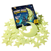 Big & Bright Starry Night Glow Stars on bedroom ceiling