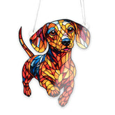 Big Size 6in Dachshunds Christmas Ornament on tree