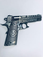 BigTexas metal Texas pistol refrigerator magnet bottle opener