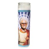 Billy Celebrity Candle Saint Prayer Candle 8 inch unscented white wax