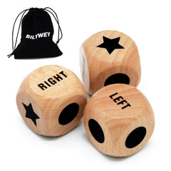 Bilywey Left Right Game Dice 1 inch Beech Wood