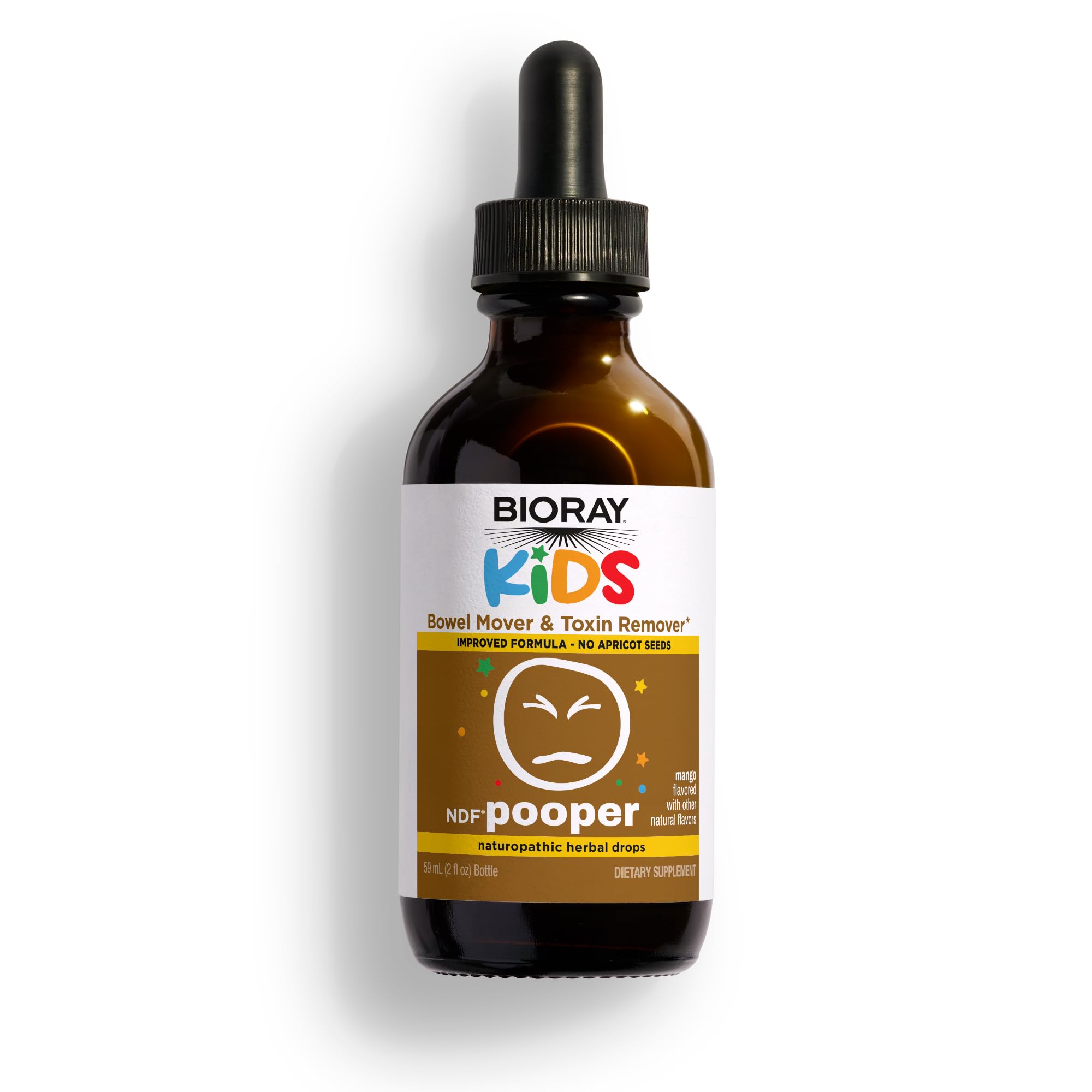 BIORAY Kids NDF Pooper Mango bottle 2 fl oz