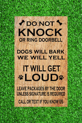 Made in USA family owned business sign for doorbell greeting
