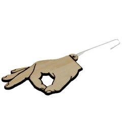 Birch wood Christmas ornament Portland studio handmade