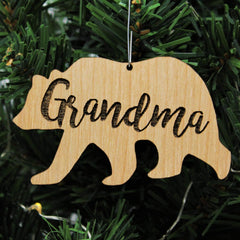 Birch wood ornament with hanger