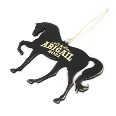 Made in USA horse gift ornament for tree