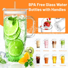 Leak-proof Birity glass tumbler lid for travel