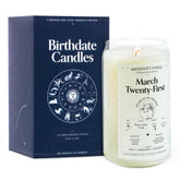 Birthdate Candles march 21 Aries candle front view