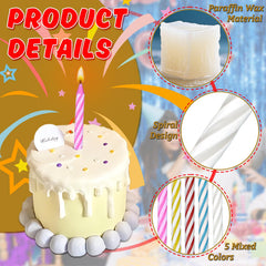 Bulk birthday candles 288 from MAQIHAN for decorations