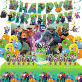Backdrop for Birthday Party Decorations Set JungleThemed Game Celebration 39x59