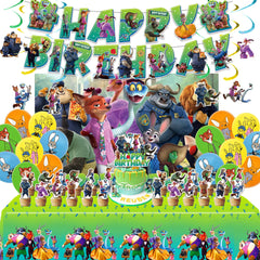 Backdrop for Birthday Party Decorations Set JungleThemed Game Celebration 39x59