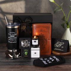 Insulated tumbler included in Birthday Gifts for Men gift box