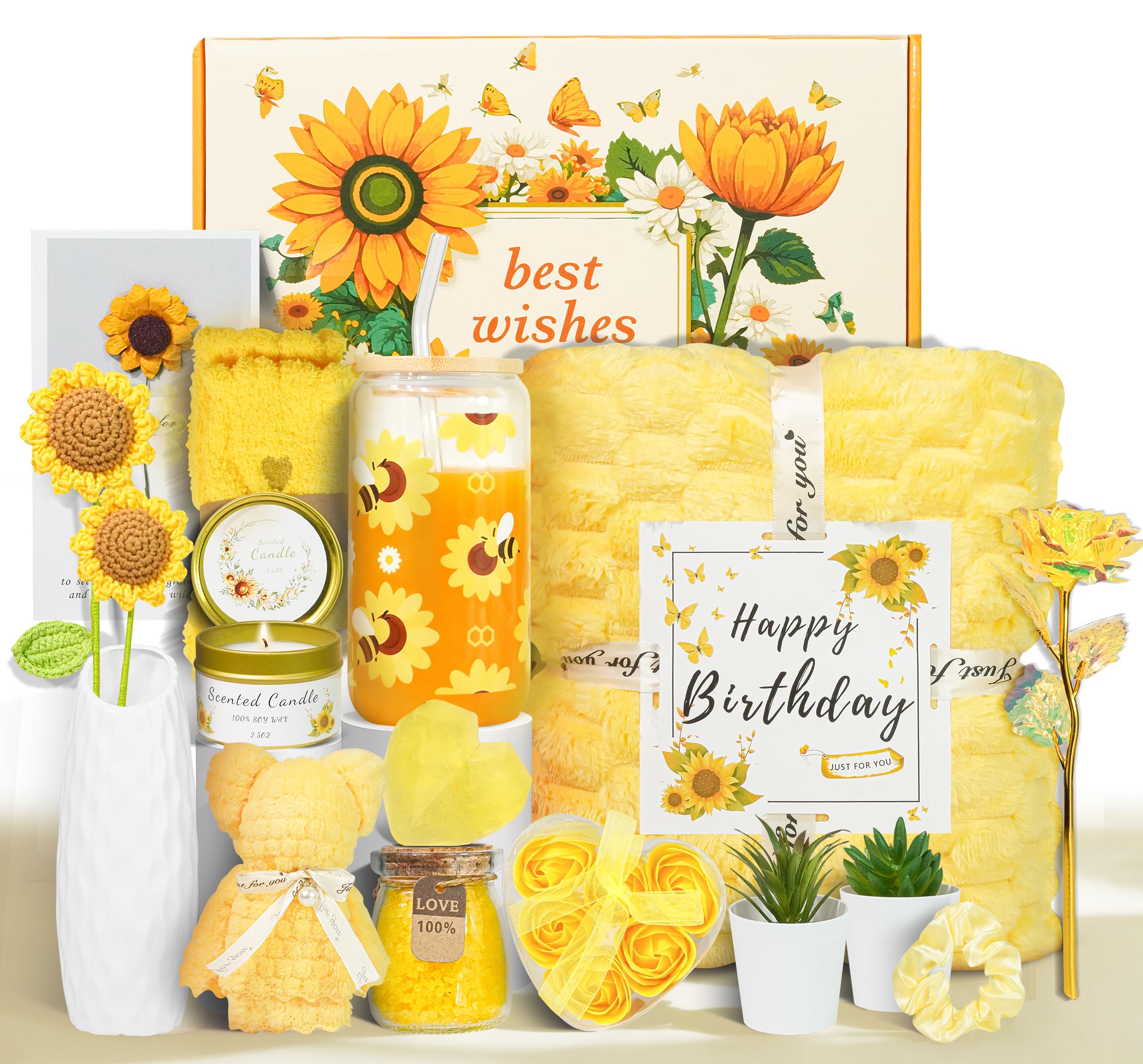 Gift box for birthday gifts for women with 17 premium items