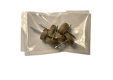 Bittlemen Co plastic head nails set for attaching headrests, brown
