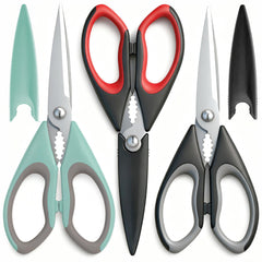 BJDDM 3-pack kitchen scissors color coded handles