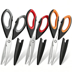 BJDDM 3 Pack Kitchen Scissors with protective sheaths