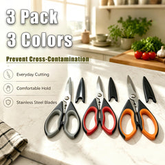 BJDDM 9.5 inch Kitchen Scissors long blades
