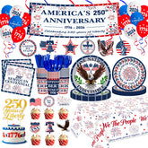 BKYVFDP 4th July kit banner and tablecloth included