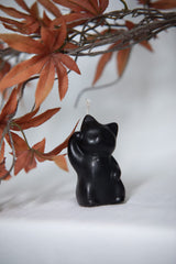 Beeswax candle with cotton wick height 3 in width 1.5 in
