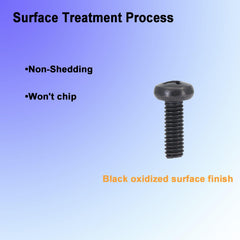 8-pack black license plate screws