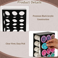 Open-front design enabling one-hand access to K Cups