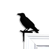 Black Crow Door Topper color black for door corner display