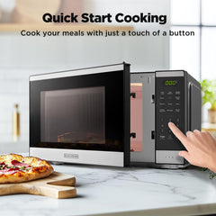 Black+Decker microwave with 6 auto menus