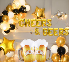 Black and gold dot latex balloons 12 inch