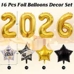 Congrats Grad and You Did It Graduate foil balloons