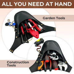 Tool belt with pockets for pruners and snips